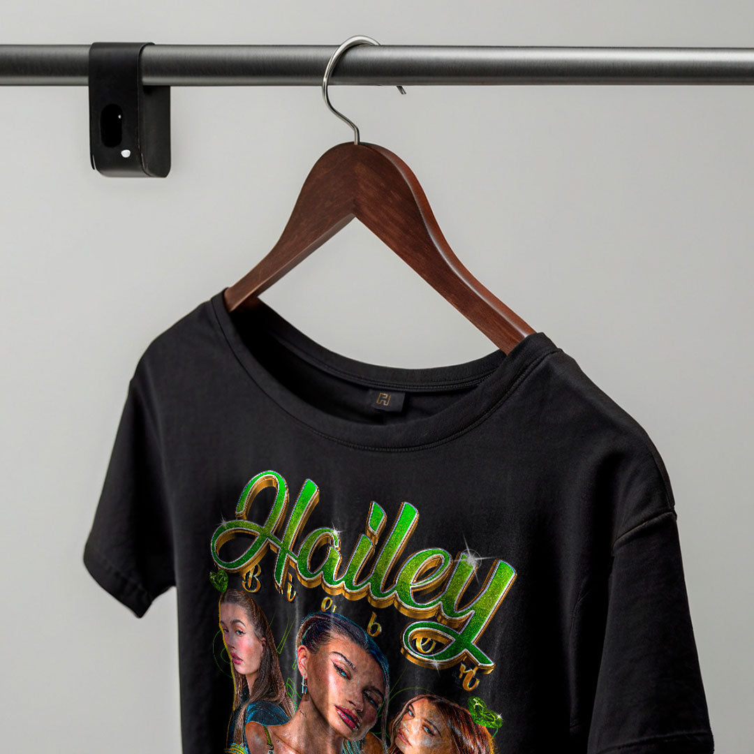 Camiseta Premium - Hailey Bieber